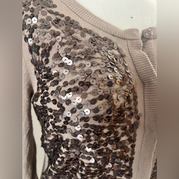 Sequin cardigan with snap button closure - Picture 3 of 8